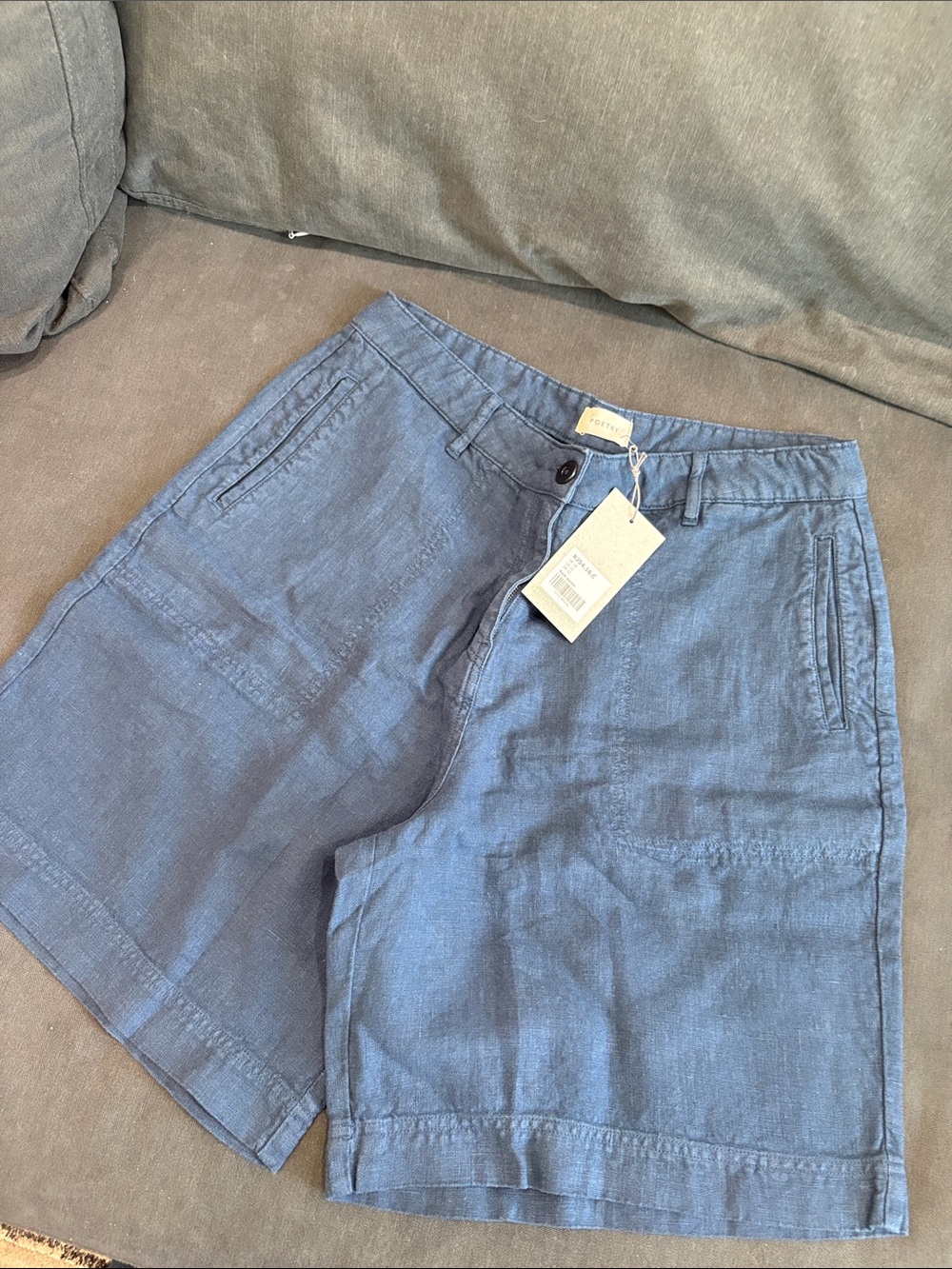 POETRY‎ RELAXED SHORTS Heavy linen Size 12 - Picture 9 of 10